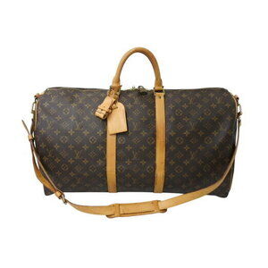 Louis Vuitton Monogram Keepall Boston Bag Brown Logo